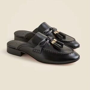 NIB J. Crew Tassel mule loafers in leather 9M